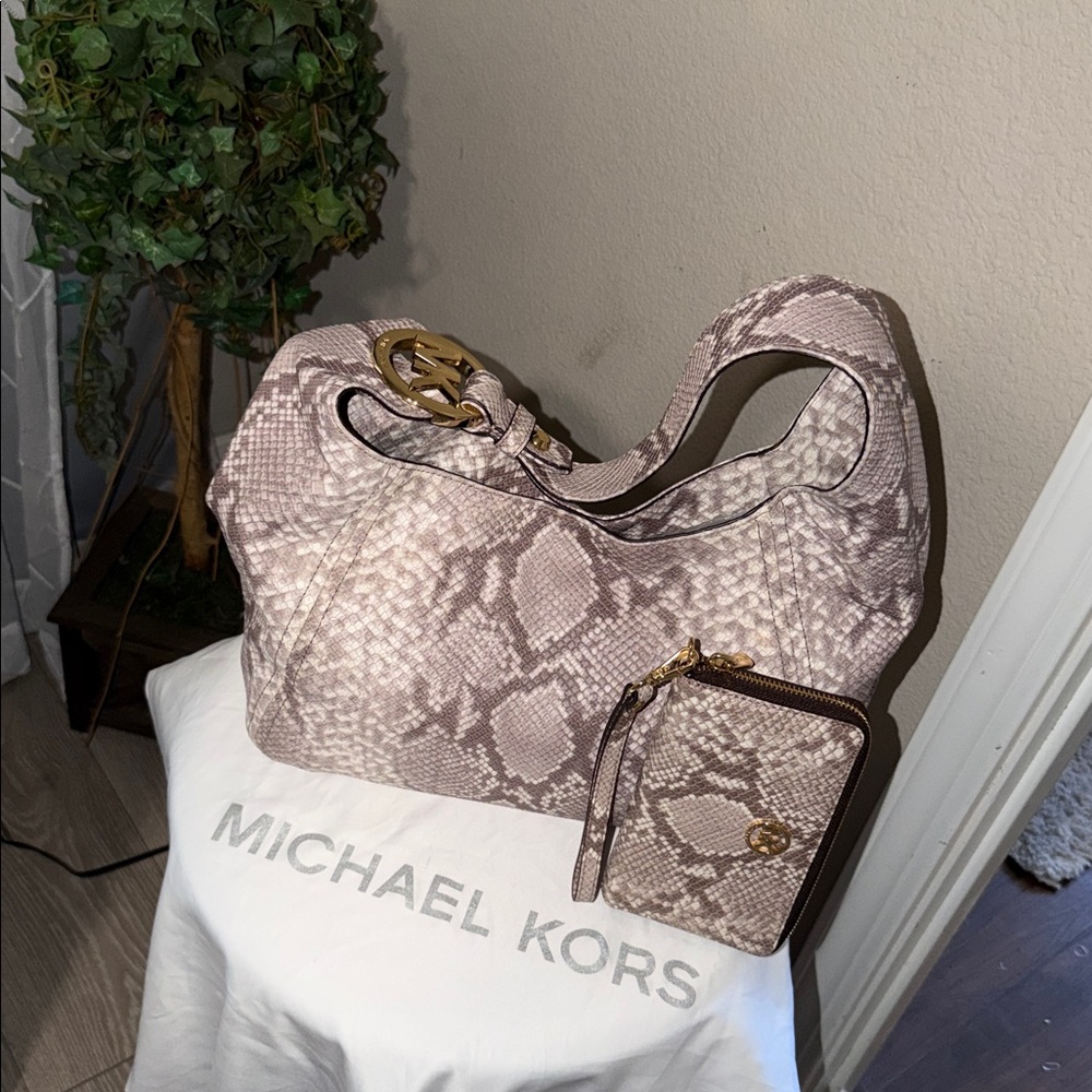 Python Snake Print Ladies Michael Kors Bag
